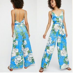 Free People Floral Jumpsuit Size 4